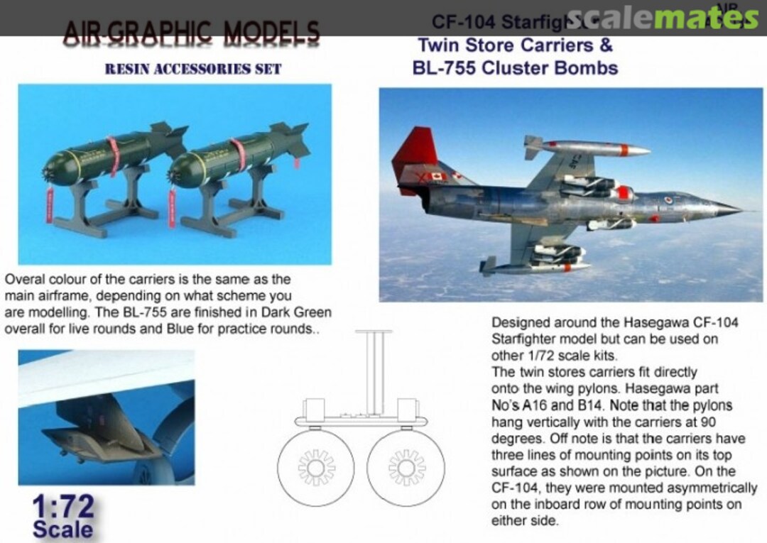 Boxart CF-104 Starfighter AIR.AC-035 Air-Graphics Models