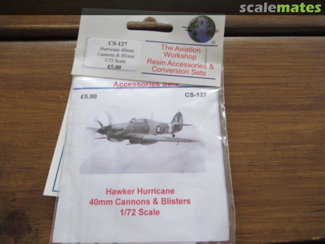 Boxart Hawker Hurricane 40mm Cannons & Blisters CS-127 The Aviation Workshop Boxart Hawker Hurricane 40mm Cannons & Blisters CS-127 The Aviation Workshop