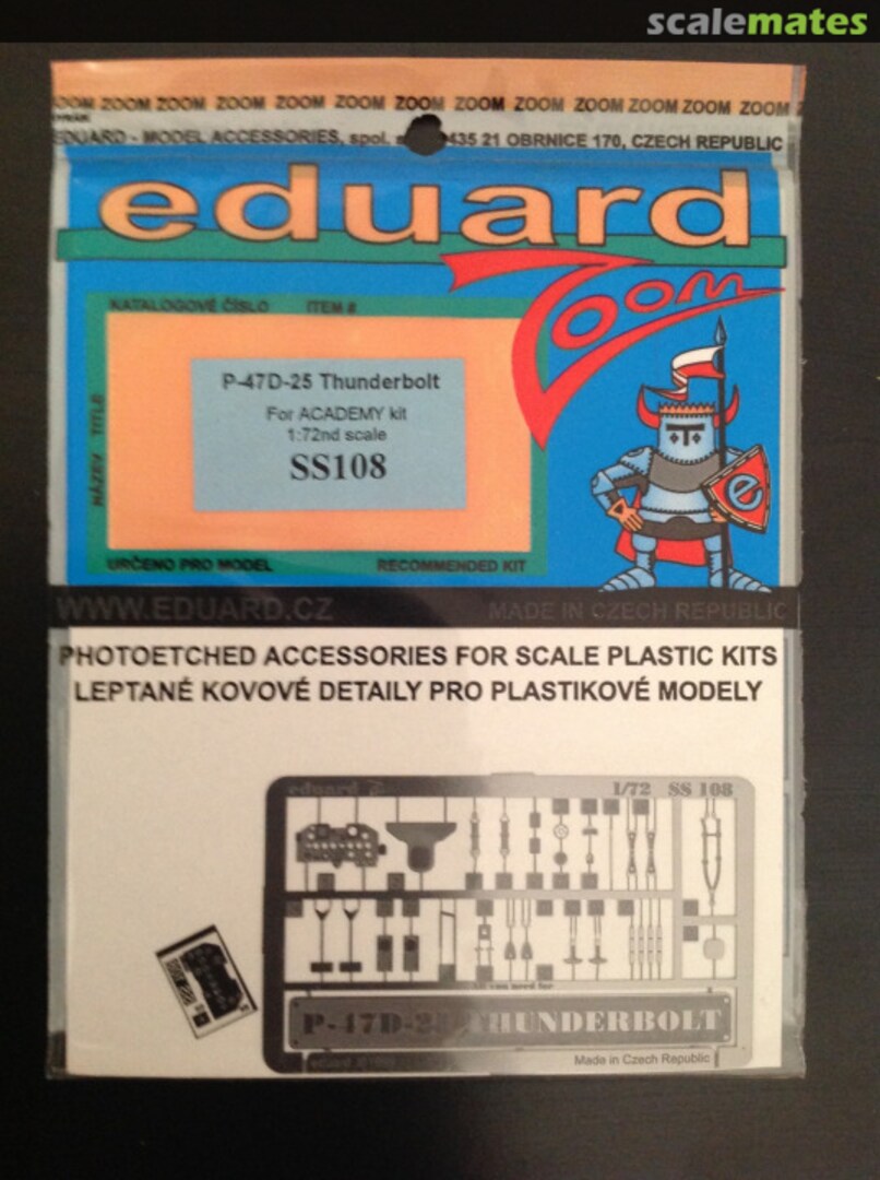 Boxart P-47D-25 Thunderbolt SS108 Eduard Boxart P-47D-25 Thunderbolt SS108 Eduard