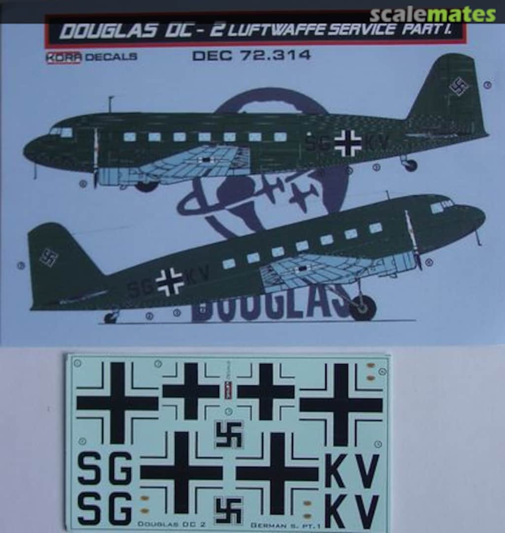 Boxart Douglas DC-2 DEC72314 Kora Models Boxart Douglas DC-2 DEC72314 Kora Models