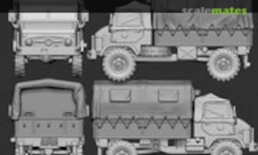 Unimog 404 - mit Pritsche (Germania Figuren STL CW 1016)