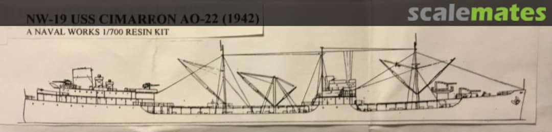 Boxart USS Cimarron AO-22 (1942) NW-19 Naval Works Boxart USS Cimarron AO-22 (1942) NW-19 Naval Works