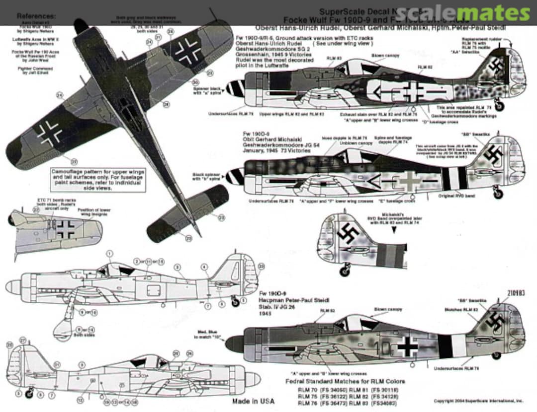 Boxart Focke-Wulf Fw-190D-9 and Fw 190D-9/R-5 Aces SS72818 Microscale Boxart Focke-Wulf Fw-190D-9 and Fw 190D-9/R-5 Aces SS72818 Microscale