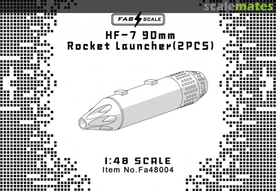 Boxart HF-7 90mm Rocket Launcher Fa48004 Fab Scale Boxart HF-7 90mm Rocket Launcher Fa48004 Fab Scale