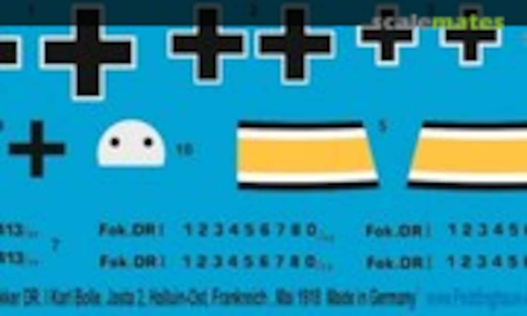 1:72 Fokker DR.I Karl Bolle, Jasta 2, Halluin-Ost, Frankreich, Mai 1918 (Peddinghaus-Decals 72 3714) 72 3714