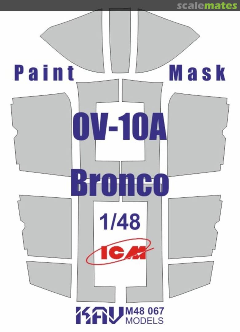 Boxart OV-10A Bronco paint masks KAV M48 067 KAV models Boxart OV-10A Bronco paint masks KAV M48 067 KAV models