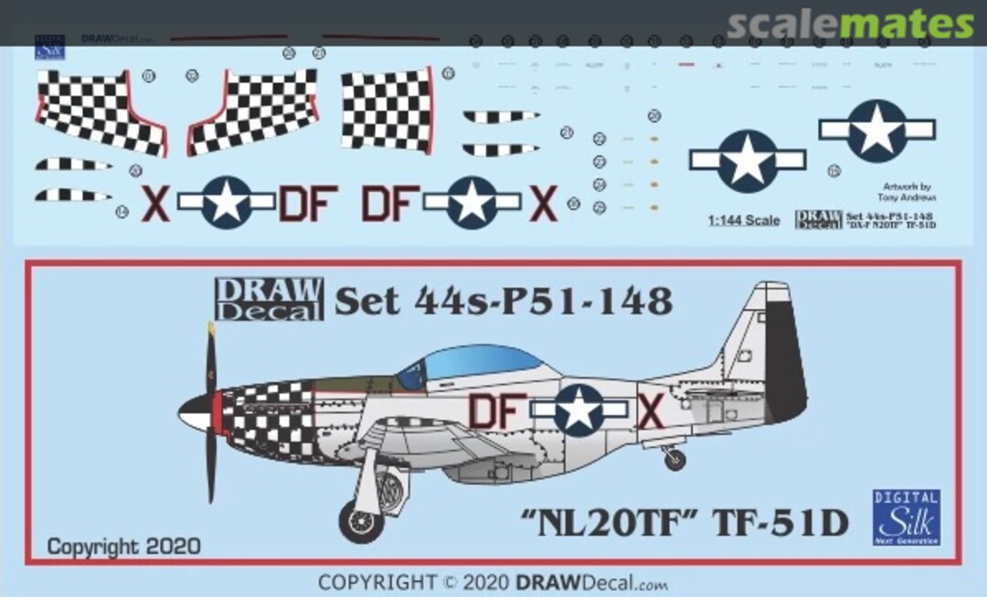 Boxart “TF-51 NL20TF” TF-51D 44-P51-148 Draw Decal Boxart “TF-51 NL20TF” TF-51D 44-P51-148 Draw Decal