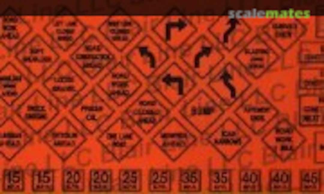 1:48 Construction Zone Signs (Blair Line 204) 204