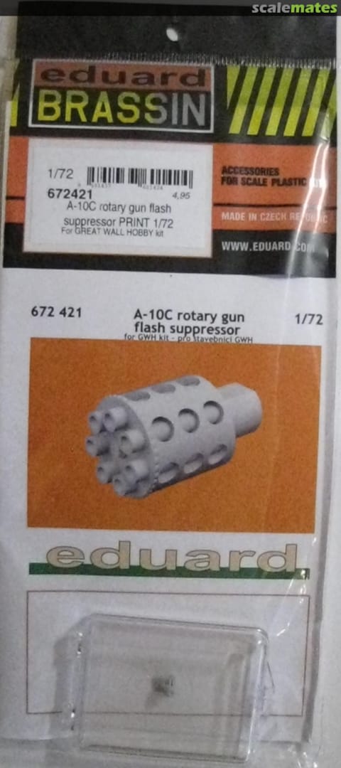 Boxart A-10C Rotary Gun Flash Suppressor PRINT GREAT WALL HOBBY 672421 Eduard Boxart A-10C Rotary Gun Flash Suppressor PRINT GREAT WALL HOBBY 672421 Eduard