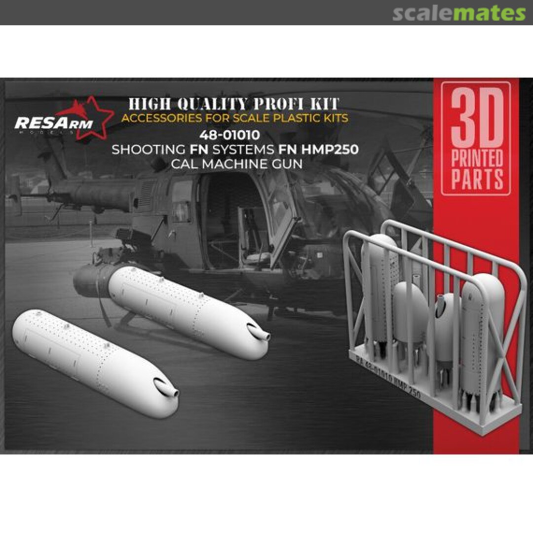Boxart FN HMP250 machine gun (+decal) 48-01010 RESArm Boxart FN HMP250 machine gun (+decal) 48-01010 RESArm
