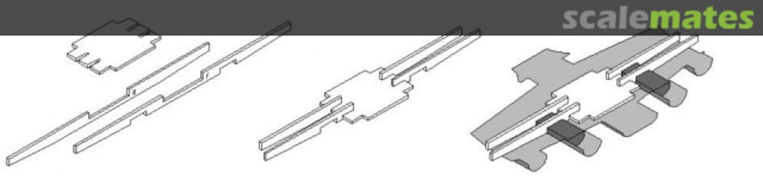 Boxart Fw200 C-4 Condor Wing Spar Set 48-802 Nautilus Models