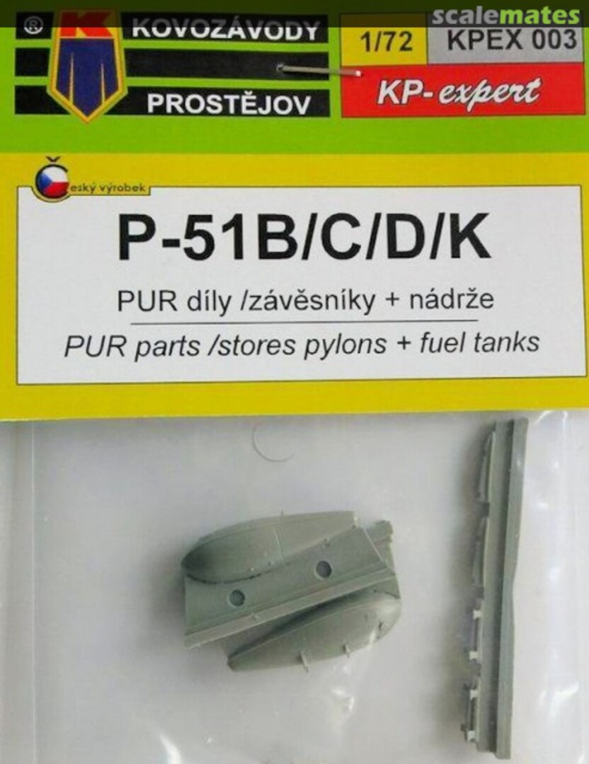 Boxart P-51 B/C/D/K stores pylons + fuel tanks KPEX003 Kovozávody Prostějov Boxart P-51 B/C/D/K stores pylons + fuel tanks KPEX003 Kovozávody Prostějov