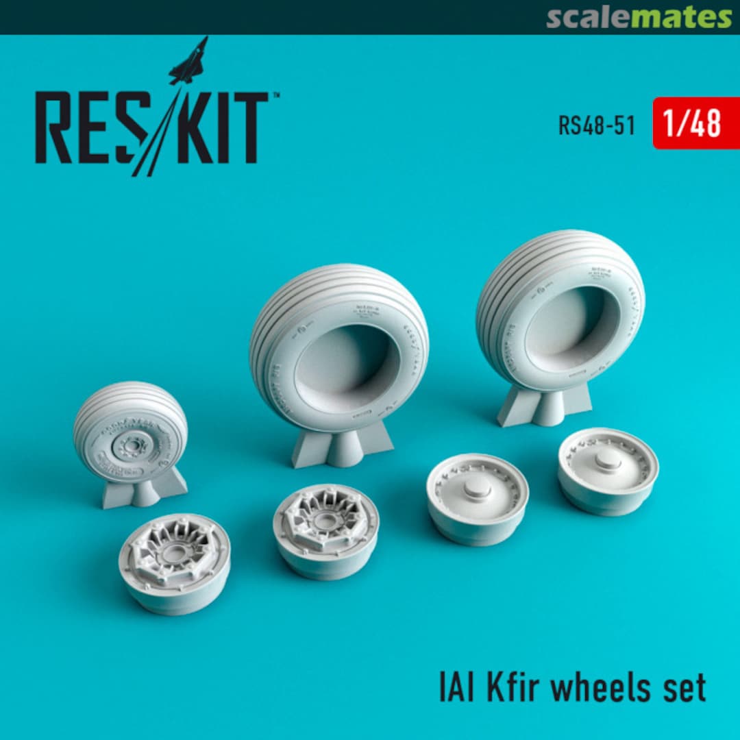 Boxart Kfir - wheel set RS48-0051 ResKit Boxart Kfir - wheel set RS48-0051 ResKit