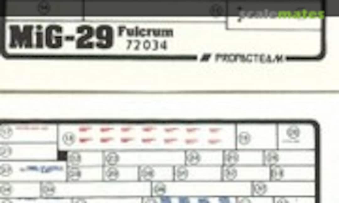1:72 MiG 29 Fulcrum (Propagteam 72034) 72034