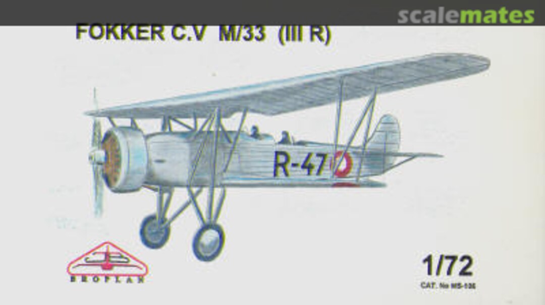 Boxart Fokker C.V (IIIR) MS-105 Broplan Boxart Fokker C.V (IIIR) MS-105 Broplan