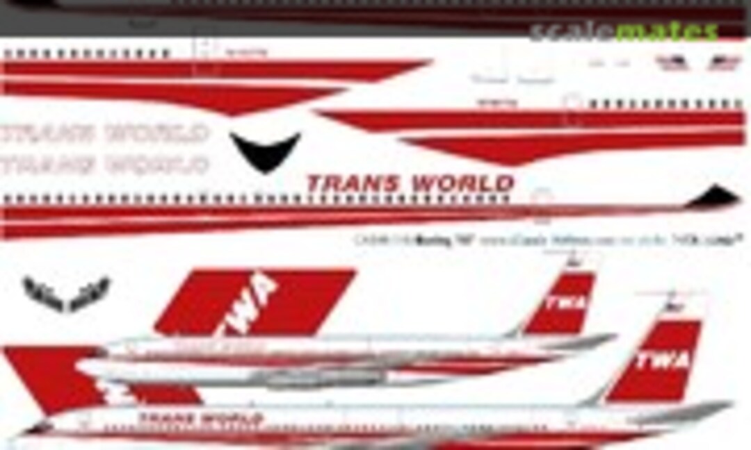 1:144 TWA B707 (last) (Classic Airlines CA144-546) CA144-546