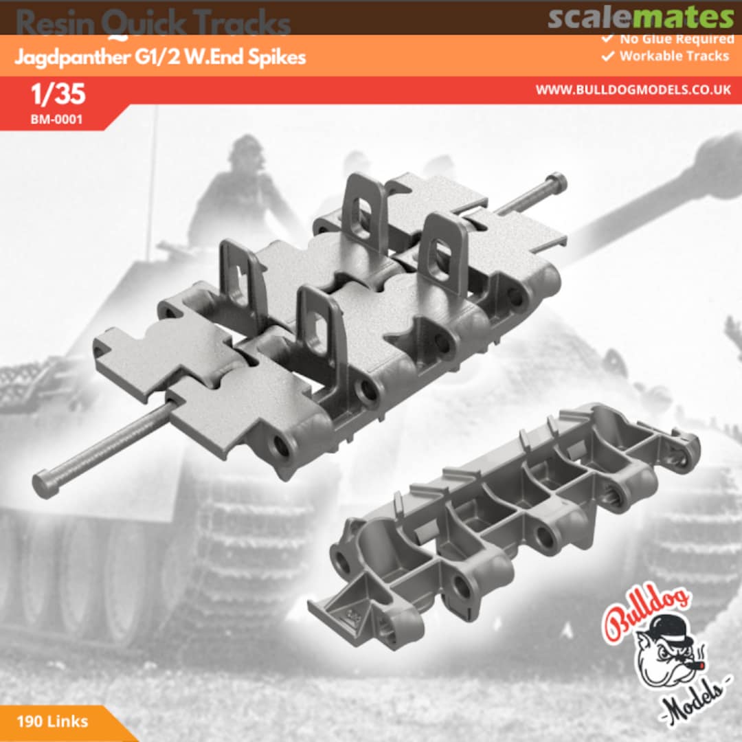 Boxart Workable Jagdpanther Tracks BM-0001 Bulldog Models Boxart Workable Jagdpanther Tracks BM-0001 Bulldog Models