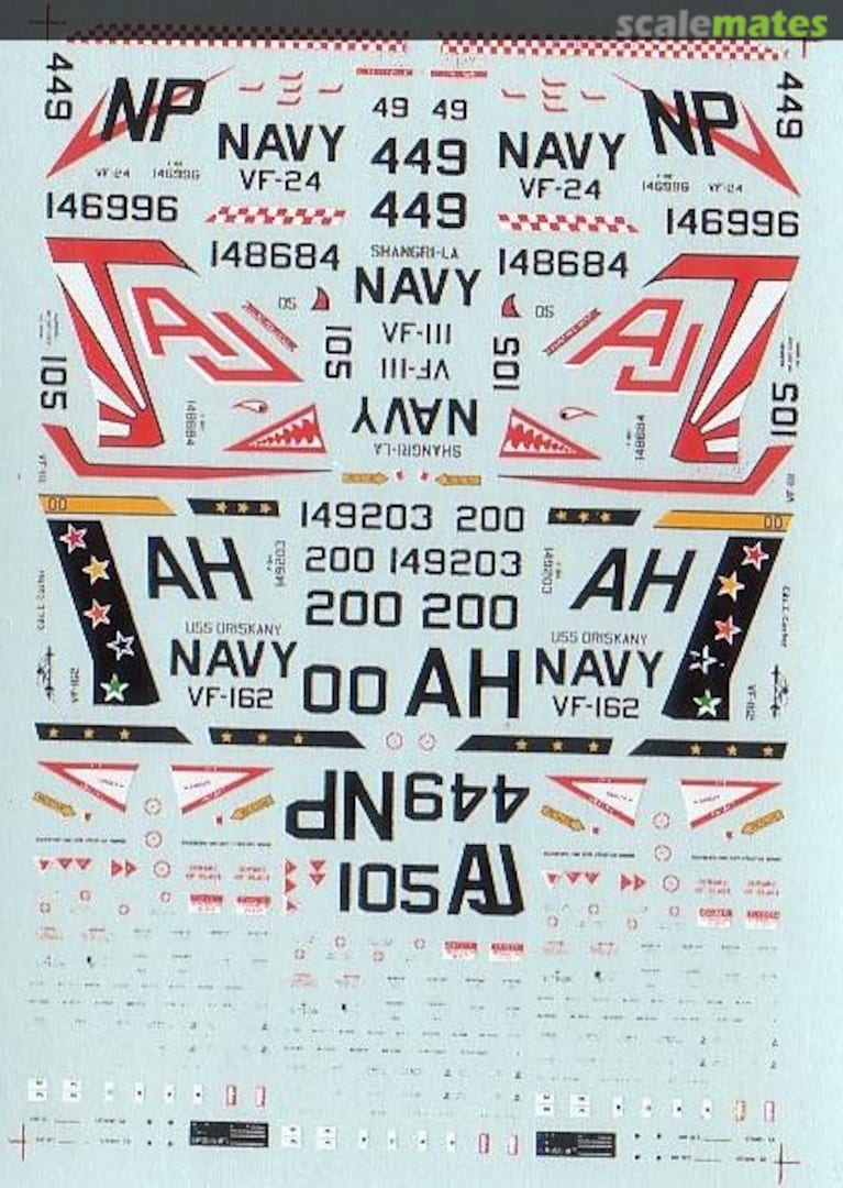 Boxart F-8 Crusaders VF-111, VF-162, VF-24 44-085 Microscale Boxart F-8 Crusaders VF-111, VF-162, VF-24 44-085 Microscale