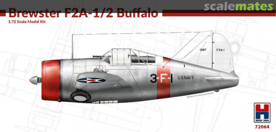 Boxart Brewster F2A-1/2 Buffalo 72064 Hobby 2000