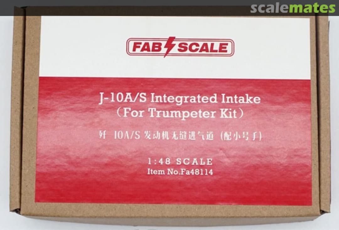 Boxart J-10A/S Integrated intake Fa48114 Fab Scale Boxart J-10A/S Integrated intake Fa48114 Fab Scale
