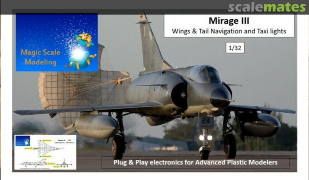 Boxart Dassault Mirage III - Lighting Kit MSM-056 Magic Scale Modeling Boxart Dassault Mirage III - Lighting Kit MSM-056 Magic Scale Modeling