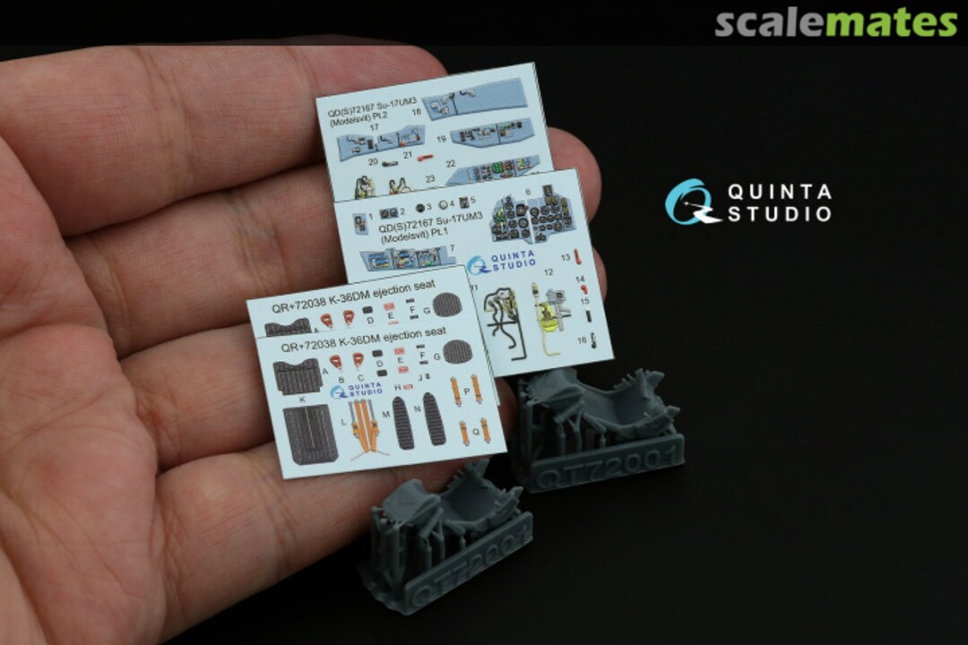 Contents Su-17UM3 interior 3D decals (with 3D-printed resin parts) QD+72167 Quinta Studio Contents Su-17UM3 interior 3D decals (with 3D-printed resin parts) QD+72167 Quinta Studio