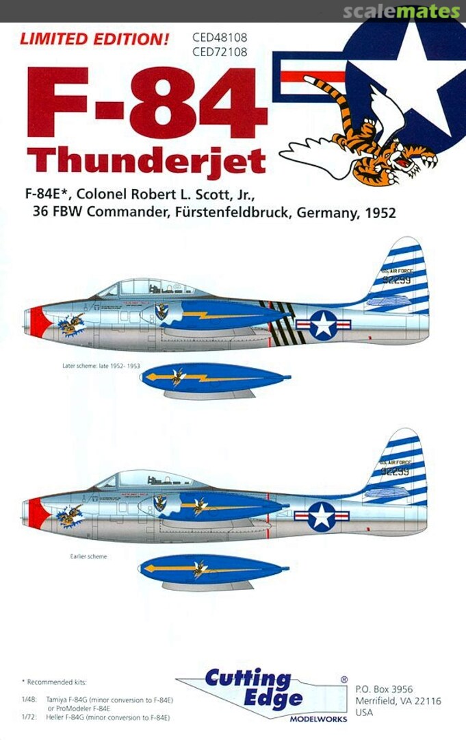Boxart F-84 Thunderjet CED48108 Cutting Edge Modelworks Boxart F-84 Thunderjet CED48108 Cutting Edge Modelworks