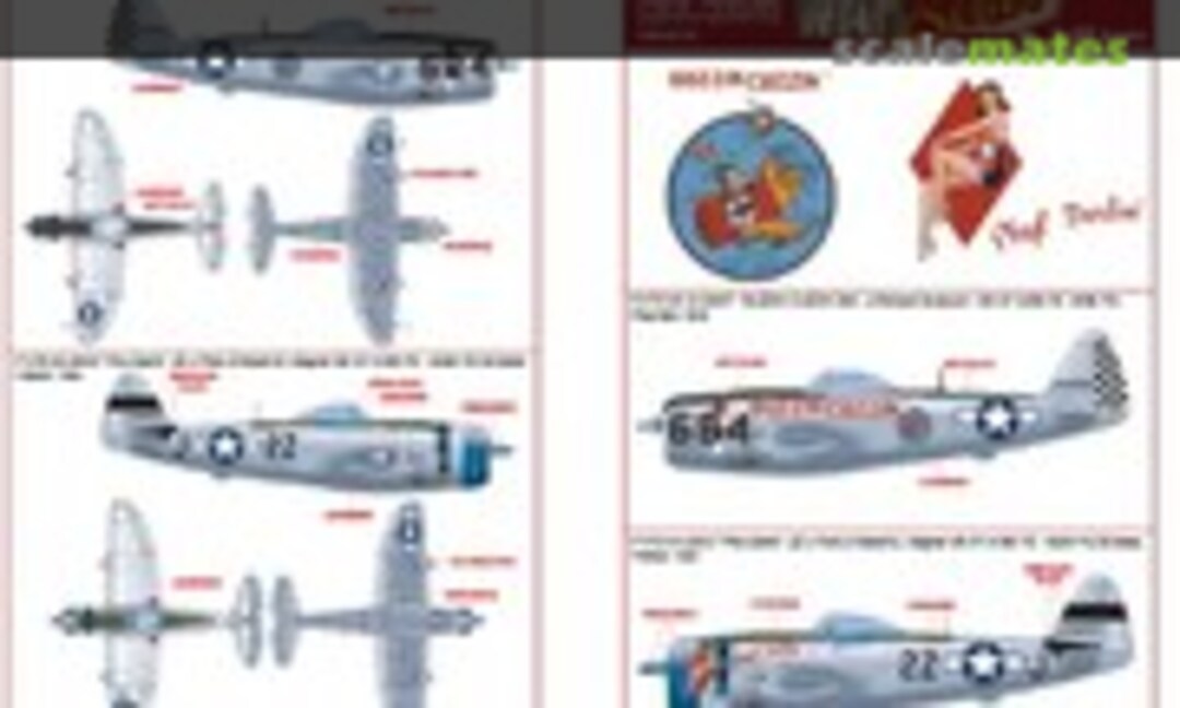 1:48 P-47D Thunderbolts (Kits-World KW148115) KW148115