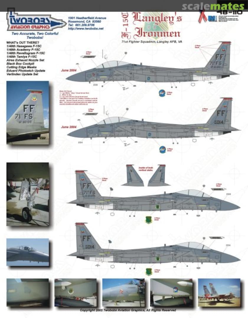 Boxart F-15C Langley's Ironmen 48-110 TwoBobs Aviation Graphics Boxart F-15C Langley's Ironmen 48-110 TwoBobs Aviation Graphics