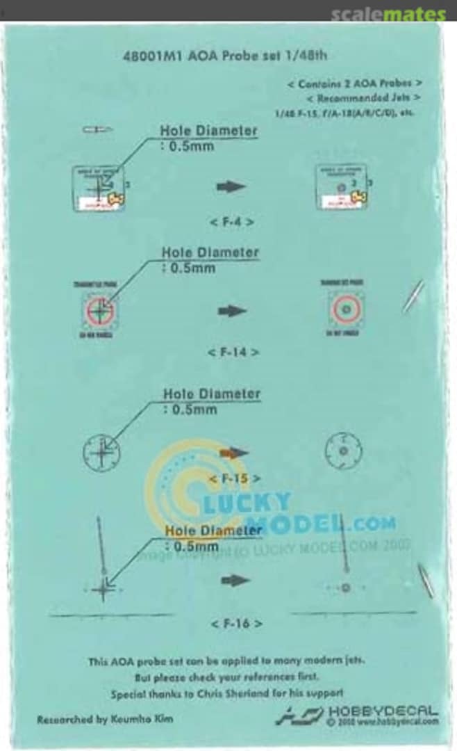 Boxart AOA Probe Set 48001M1 HobbyDecal Boxart AOA Probe Set 48001M1 HobbyDecal