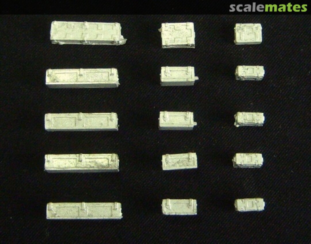 Boxart WWII British Ammo Boxes (3 types, 5 each) WBM72016 Wee Friends