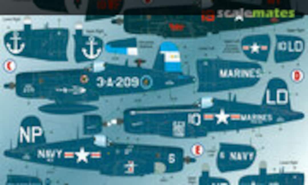 1:48 Vought F4U-5/5N &amp; AU-1 Corsairs (Victory Productions VPD48001)