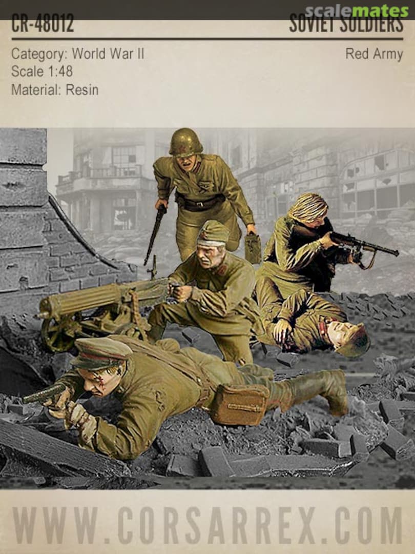 Boxart Soviet Soldiers - Red Army CR-48012 Corsar Rex Boxart Soviet Soldiers - Red Army CR-48012 Corsar Rex