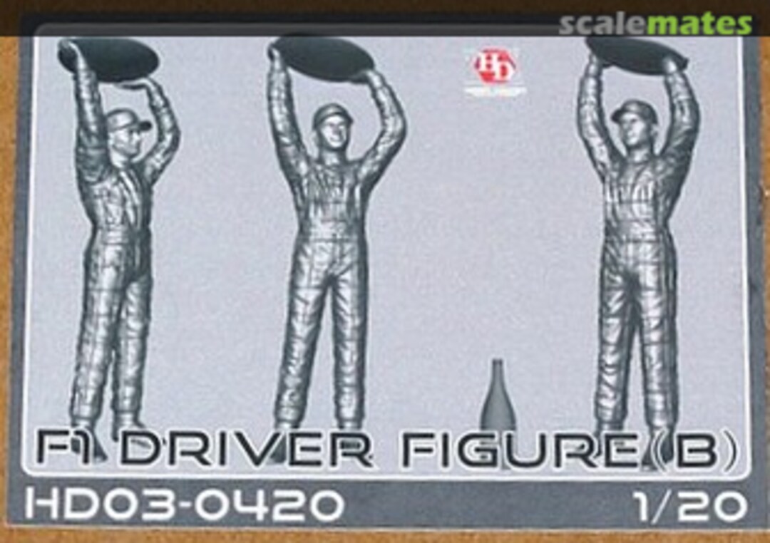 Boxart F1 Driver Figure B HD03-0420 Hobby Design Boxart F1 Driver Figure B HD03-0420 Hobby Design