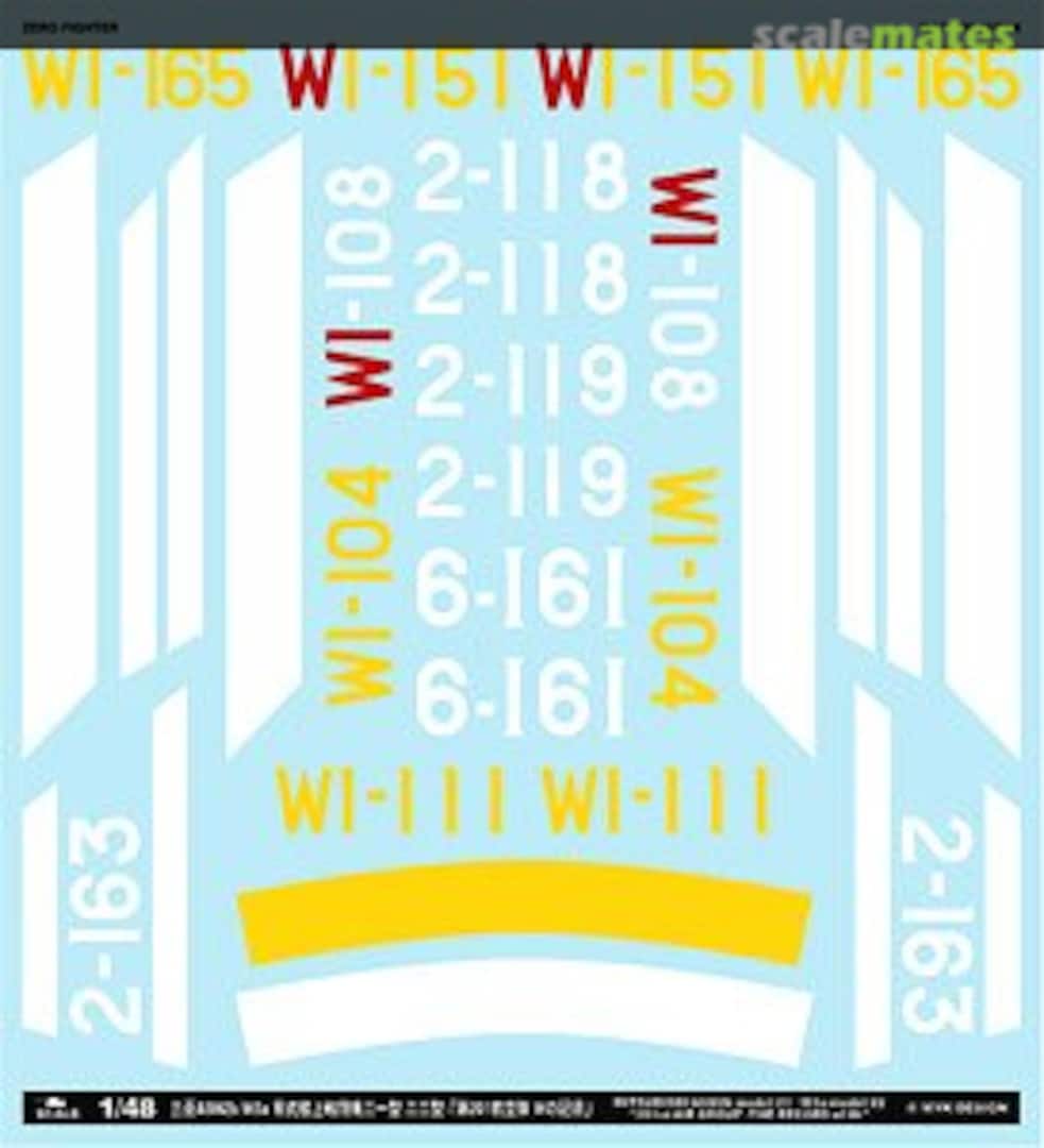 Boxart Mitsubishi A6M2b/M3a Zero Model 21/22 201 Air Corps A-48039 MYK Design Boxart Mitsubishi A6M2b/M3a Zero Model 21/22 201 Air Corps A-48039 MYK Design