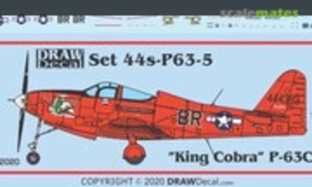 1:144 “King Cobra” P-63C (Draw Decal 44-P-63-5) 44-P-63-5