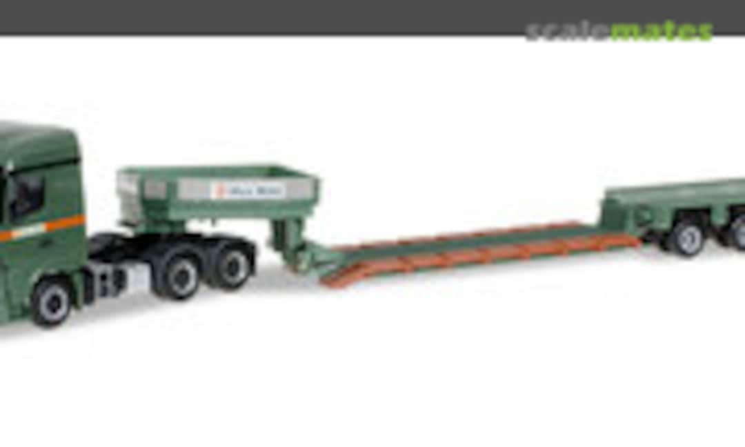1:87 Mercedes-Benz Actros 6x4 Streamspace Tieflade-Sattelzug &quot;Max Wild&quot; (Herpa 305327)