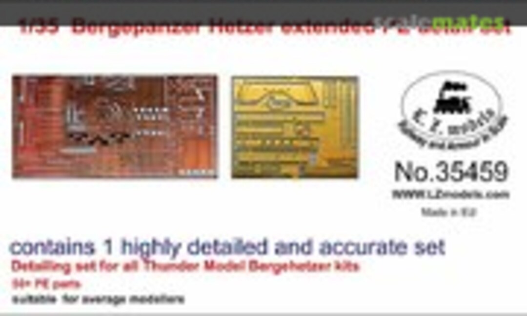 1:35 Bergepanzer Hetzer extended PE detail set (L.Z. Models 35459) 35459