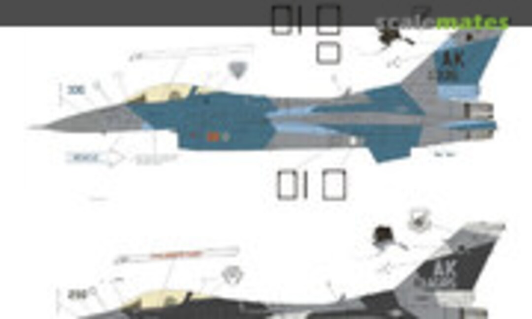 1:72 F-16C Alaskan Splinters (TwoBobs Aviation Graphics 72-107)
