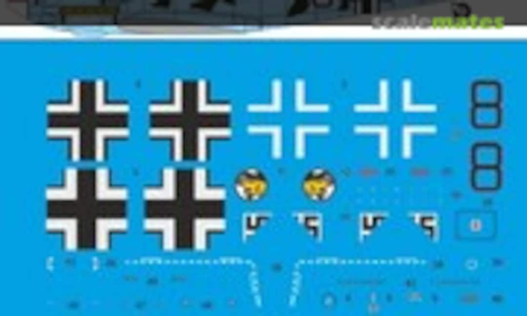 1:24 Bf 109 E-7 Trop Lt. Werner Schröer 19.07.1941, Ain el. Gazala, Afrika JG 27 (Peddinghaus-Decals 24 4091) 24 4091