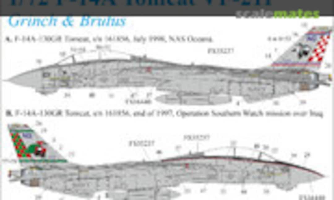 1:72 F-14A Tomcat VF-211 (UpRise Decal UR72202) UR72202