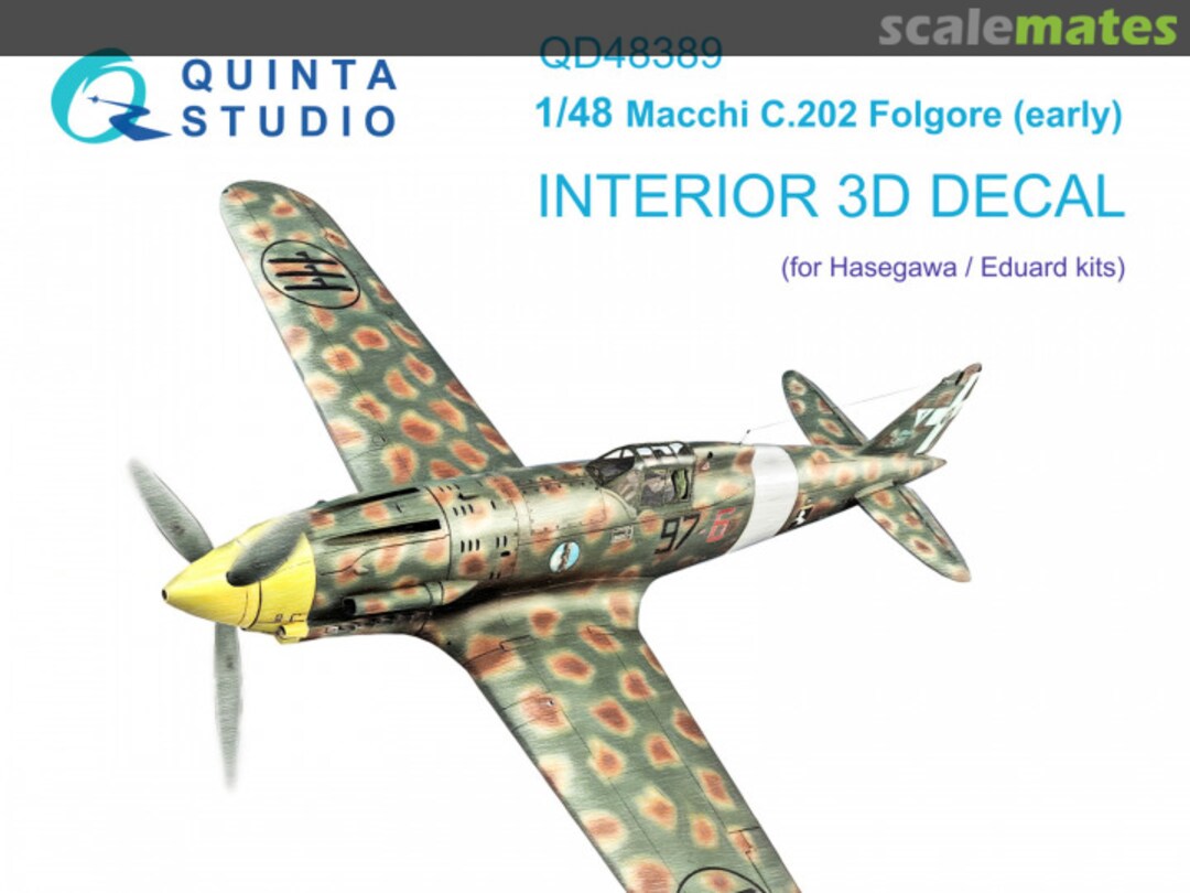 Boxart Macchi C.202 Folgore (Early) interior 3D decals QD48389 Quinta Studio Boxart Macchi C.202 Folgore (Early) interior 3D decals QD48389 Quinta Studio