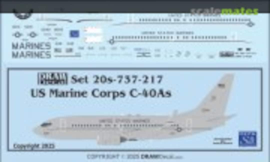 1:200 US Marine Corps C-40As (Draw Decal 20-737-217) 20-737-217