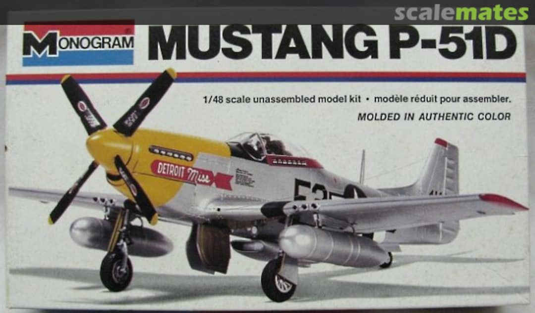 Boxart Mustang P-51D 5101 Monogram Boxart Mustang P-51D 5101 Monogram