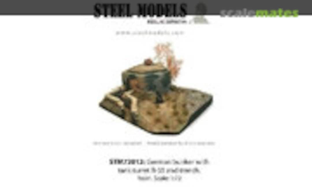 German bunker with tank turret R-35 and trench (Steel Models STM72012)