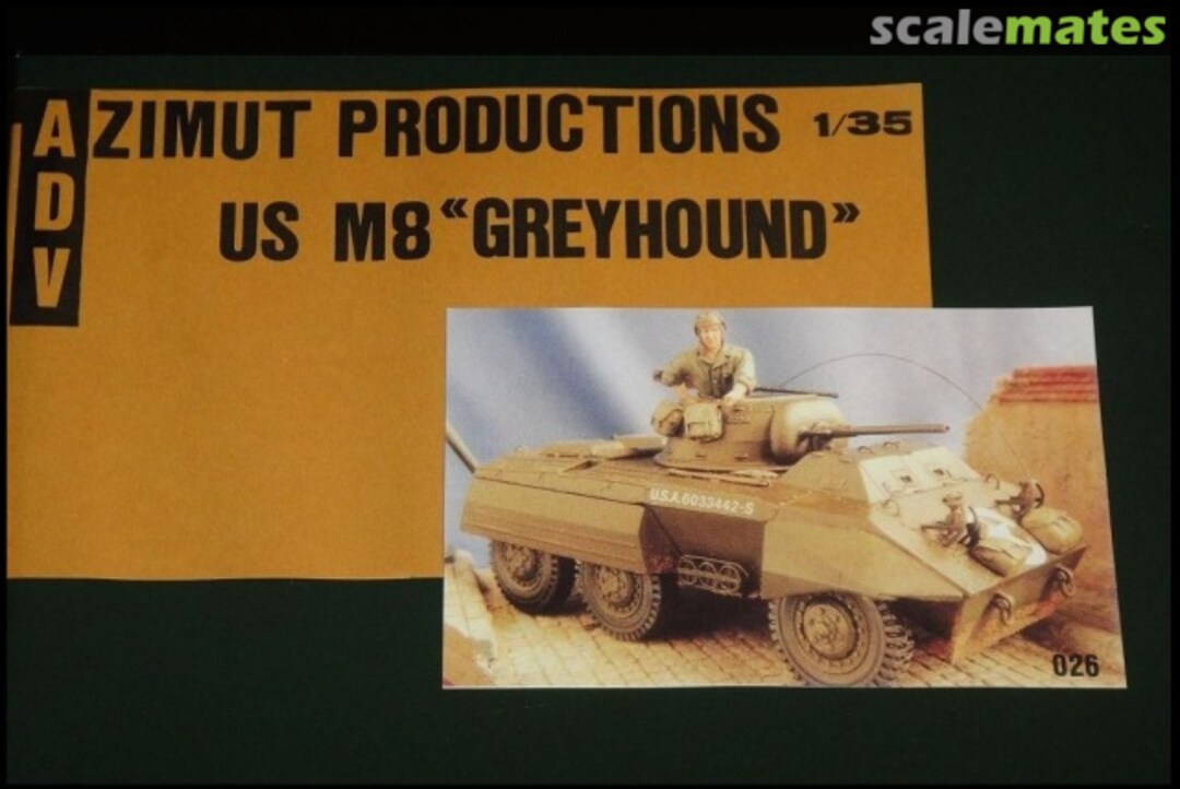 Boxart US M8 "Greyhound" 35026 ADV Azimut Boxart US M8 "Greyhound" 35026 ADV Azimut