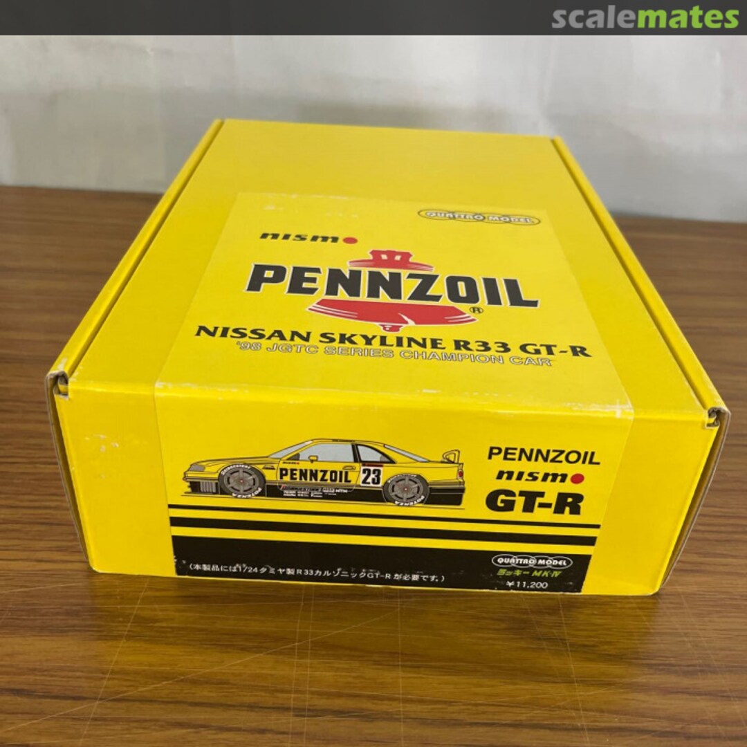 Boxart Pennzoil Nissan Skyline R33 GT-R 1998 JGTC Champion Car MK-IV Quattro Model Boxart Pennzoil Nissan Skyline R33 GT-R 1998 JGTC Champion Car MK-IV Quattro Model
