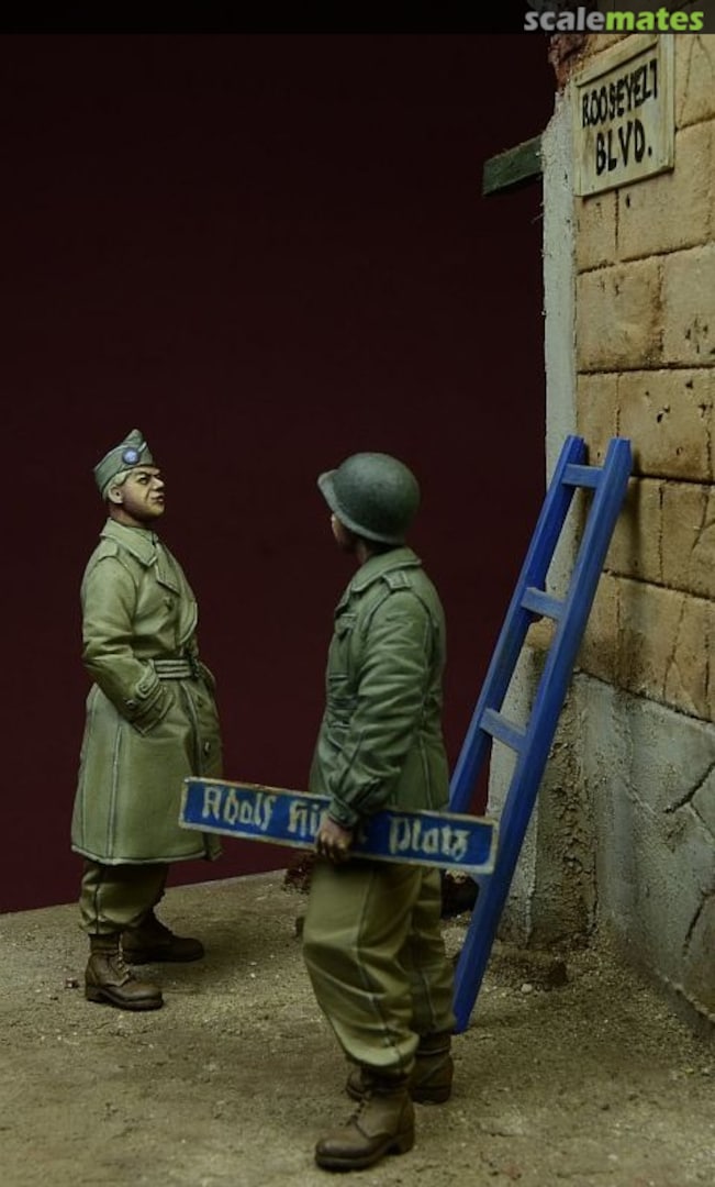 Boxart US Soldiers, (Roosevelt Boulevard) Germany 1945 35079 D-Day Miniature Studio Boxart US Soldiers, (Roosevelt Boulevard) Germany 1945 35079 D-Day Miniature Studio