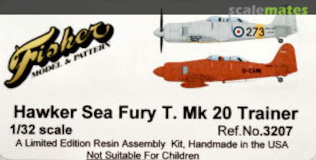 Boxart Hawker Sea Fury T.20 Trainer 3207 Fisher Model & Pattern Boxart Hawker Sea Fury T.20 Trainer 3207 Fisher Model & Pattern