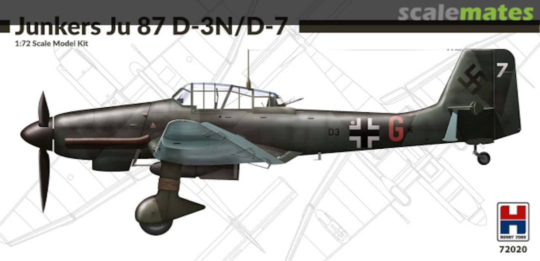 Boxart Junkers Ju-87 D-3N/D-7 72020 Hobby 2000 Boxart Junkers Ju-87 D-3N/D-7 72020 Hobby 2000